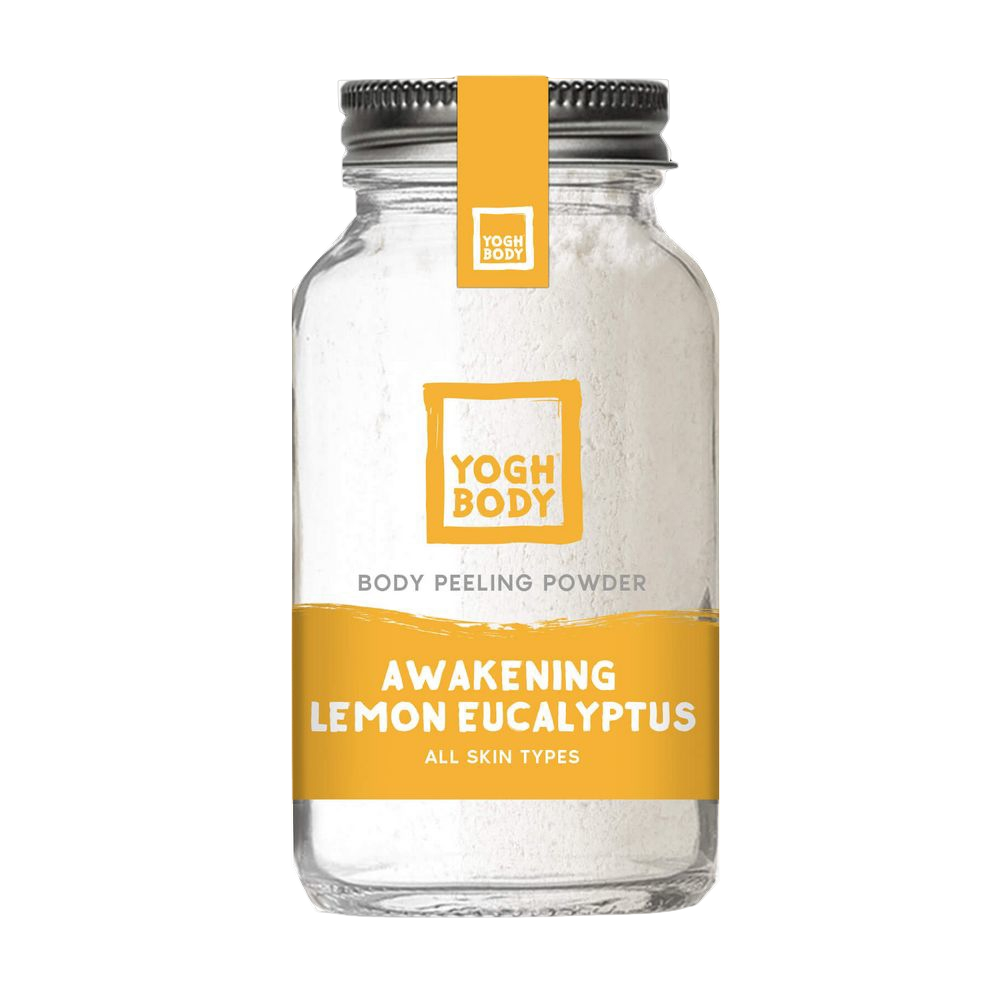 YOGHBODY® Awakening Peeling Body Powder with Lemon and Eucalyptus, 150g.